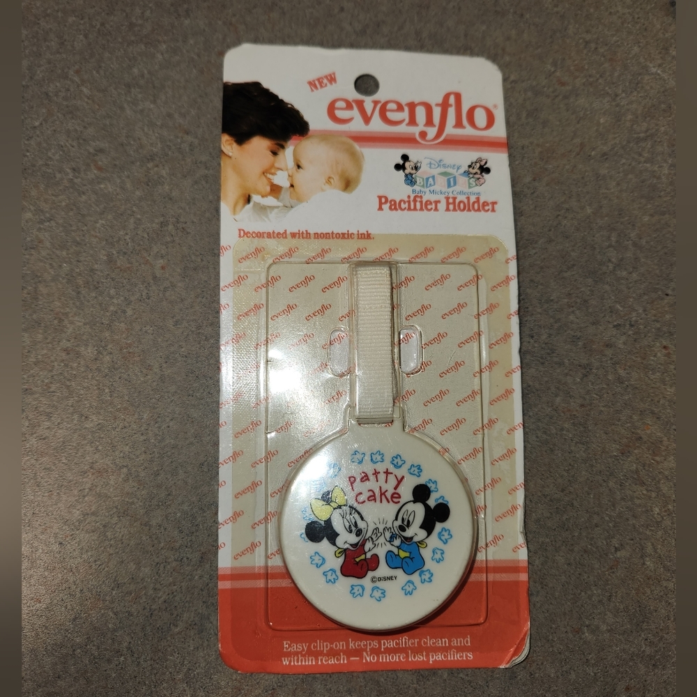 Vintage Evenflo Disney Pacifier Holder (new in package)